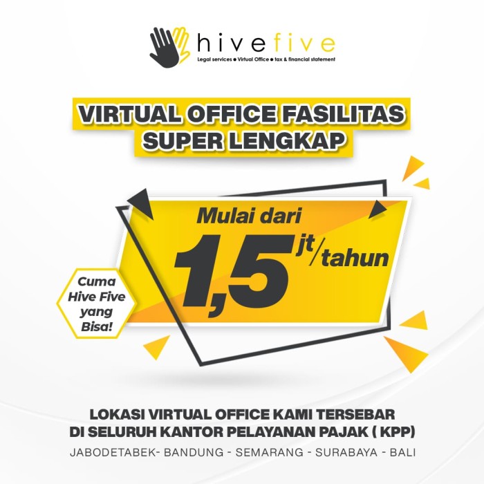 Detail Hive Five Virtual Office Nomer 16