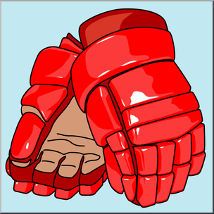 Detail Hockey Gloves Clipart Nomer 2
