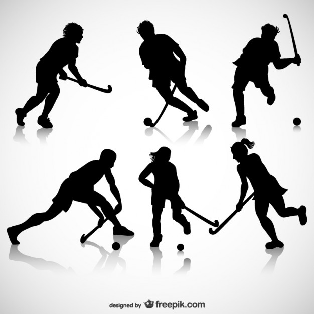 Detail Hockey Player Silhouette Vector Free Nomer 15