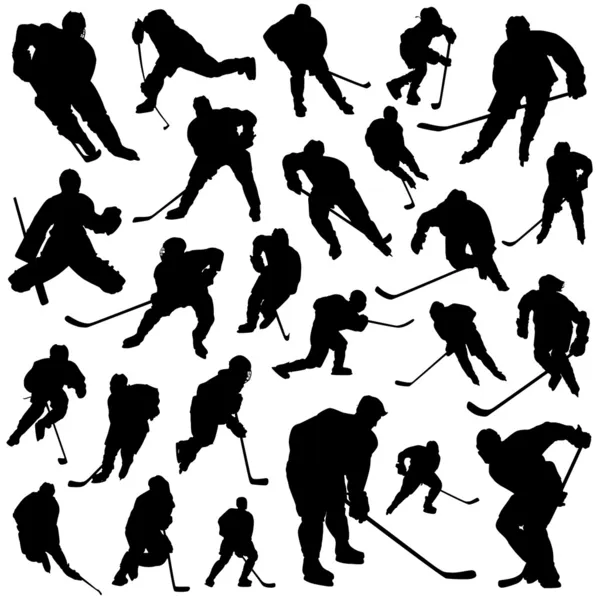Detail Hockey Player Silhouette Vector Free Nomer 19