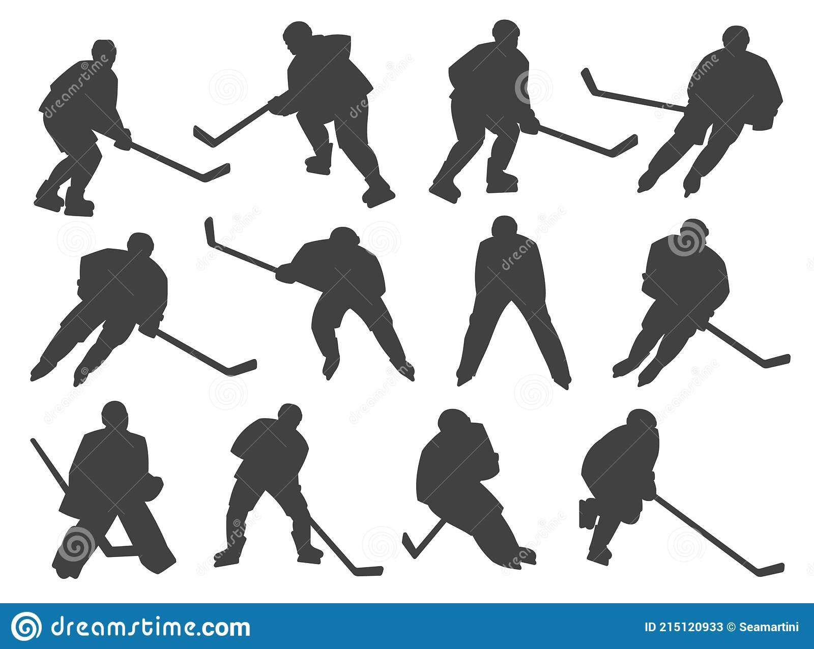 Detail Hockey Player Silhouette Vector Free Nomer 27