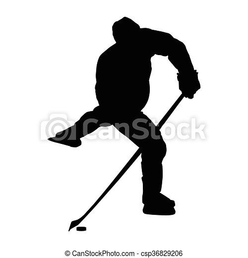 Detail Hockey Player Silhouette Vector Free Nomer 29