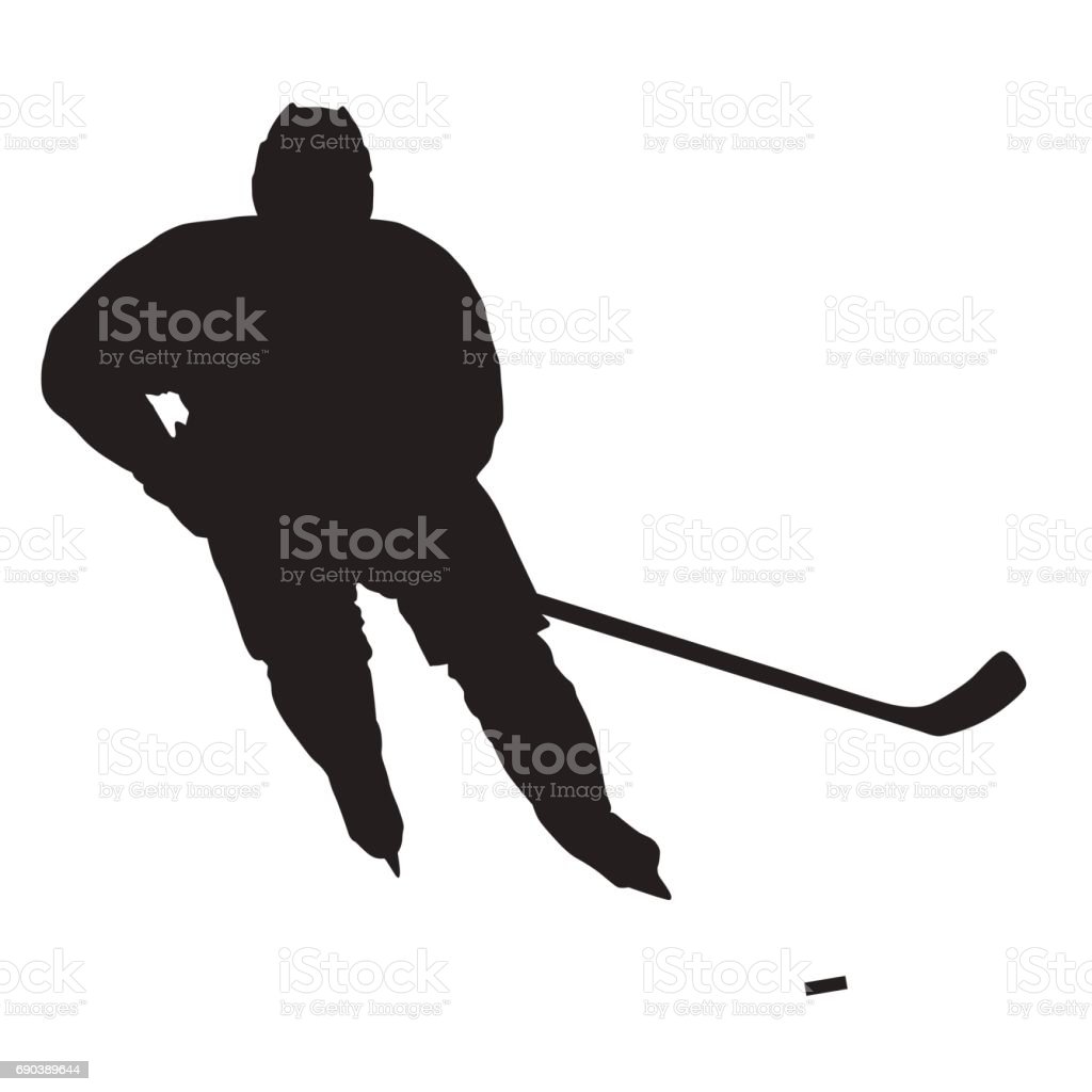 Detail Hockey Player Silhouette Vector Free Nomer 42