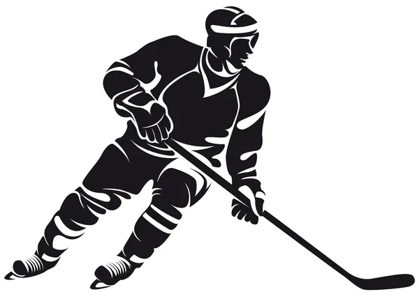 Detail Hockey Player Silhouette Vector Free Nomer 9