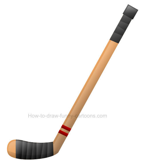 Detail Hockey Stick Clip Art Nomer 21