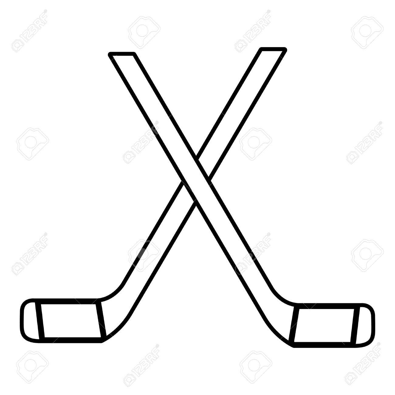 Detail Hockey Sticks Clipart Nomer 16