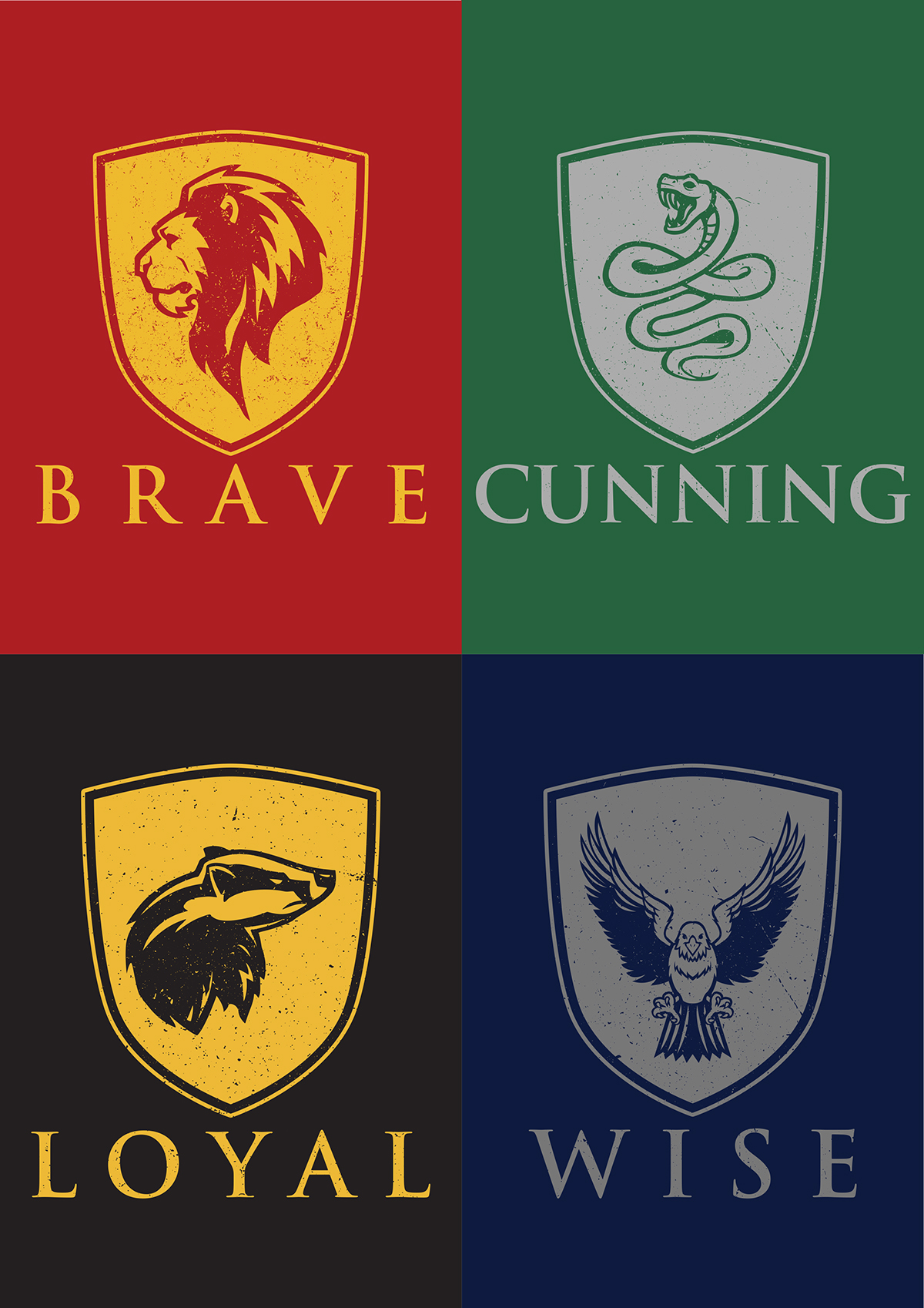 Detail Hogwarts Houses Logo Nomer 44