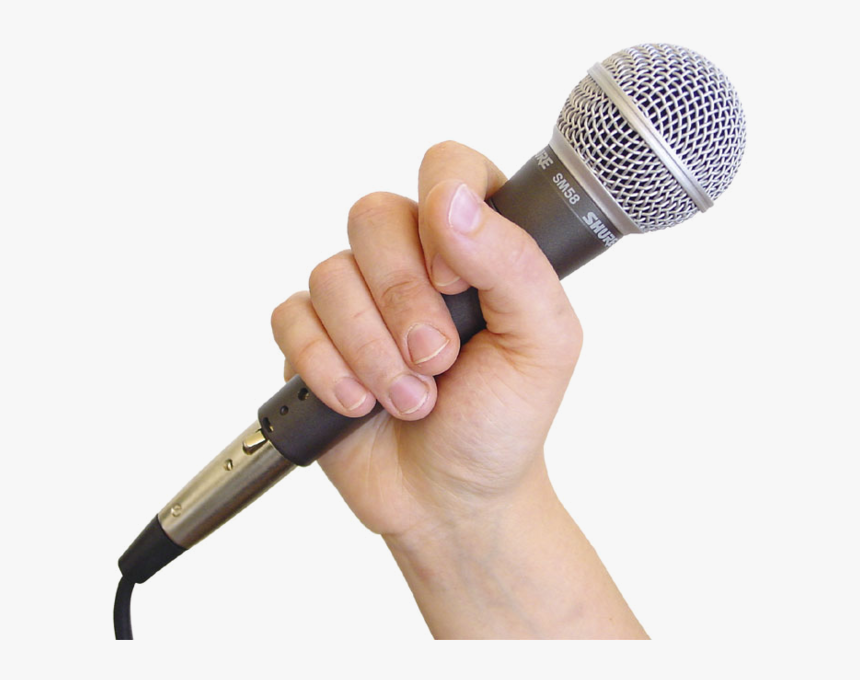 Holding Microphone Png - KibrisPDR