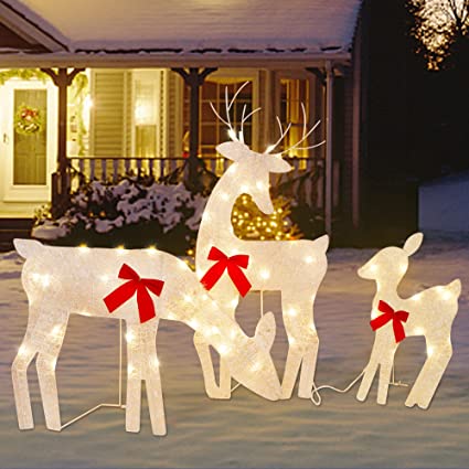 Detail Holiday Time 52 Deer And 38 Sleigh Light Sculpture Nomer 7
