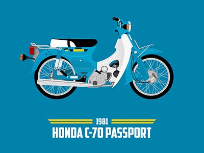 Detail Honda C70 Vector Nomer 34