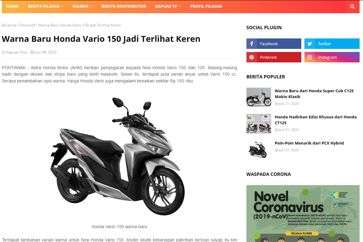 Detail Honda Vario 150 Png Nomer 37