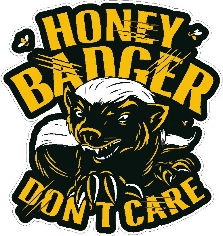 Detail Honey Badger Sticker Nomer 4
