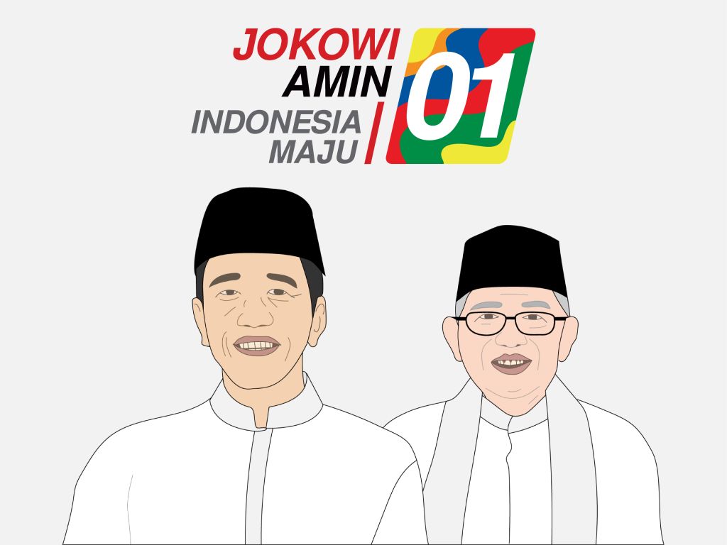 Detail Desain Jokowi Ma Ruf Amin Nomer 51