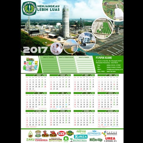 Detail Desain Kalender 1 Lembar Nomer 2