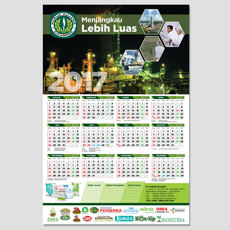 Detail Desain Kalender 1 Lembar Nomer 12