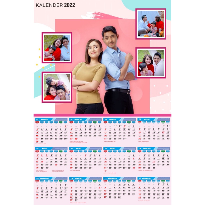 Detail Desain Kalender 1 Lembar Nomer 47