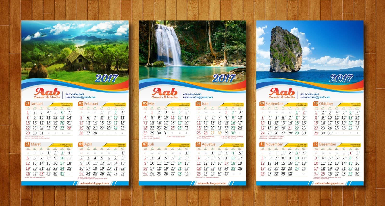 Detail Desain Kalender 1 Tahun Nomer 18