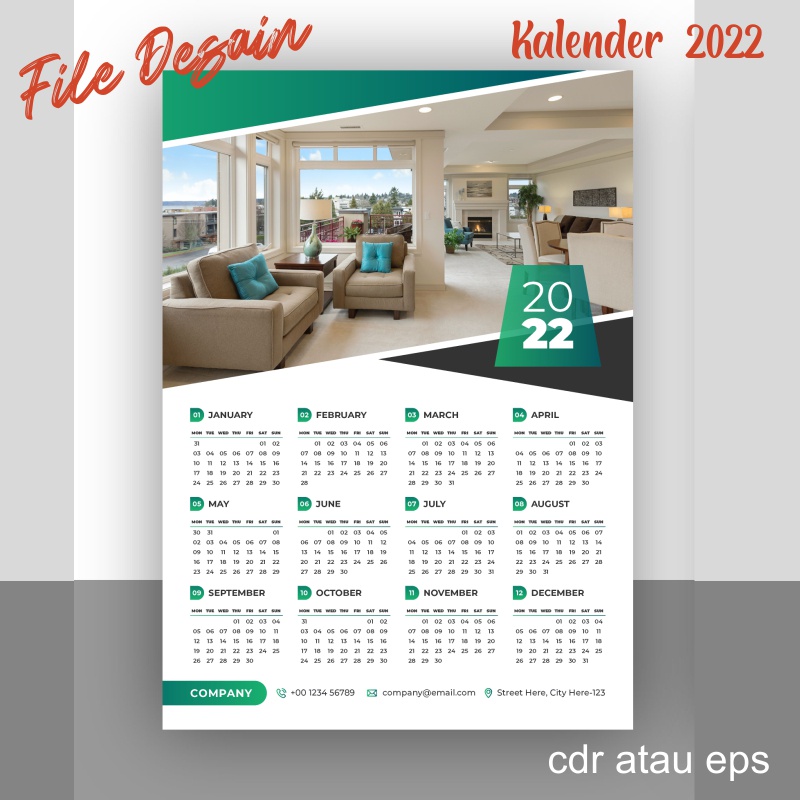 Detail Desain Kalender 1 Tahun Nomer 38