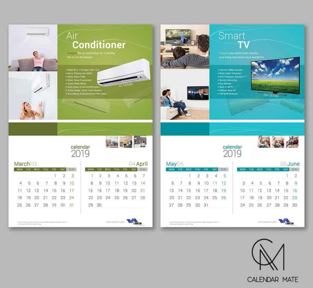 Detail Desain Kalender 2019 Psd Nomer 2