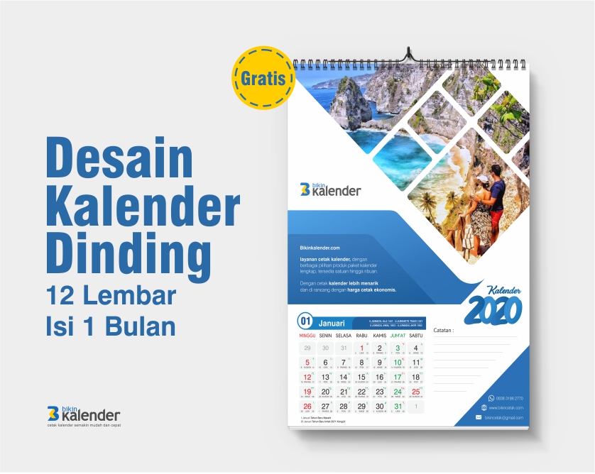 Detail Desain Kalender 2019 Psd Nomer 57