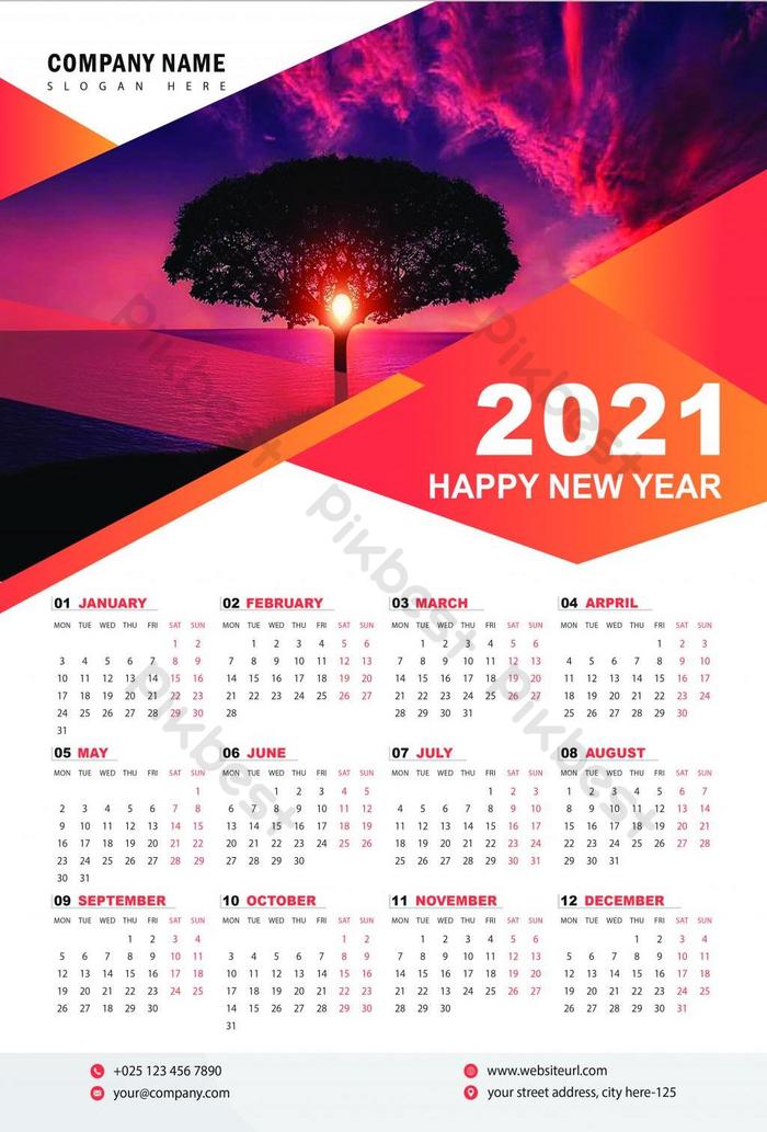 Detail Desain Kalender 2021 Nomer 11