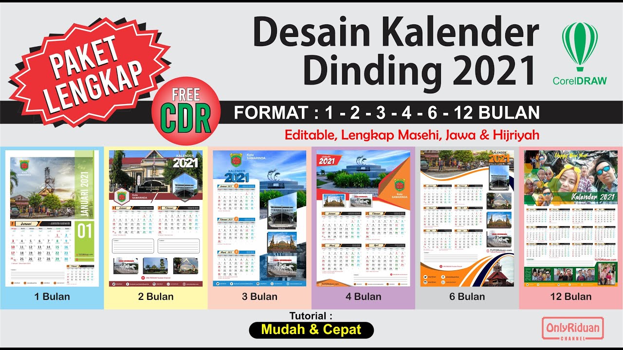 Detail Desain Kalender 2021 Nomer 8