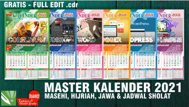 Detail Desain Kalender 2021 Cdr Nomer 19