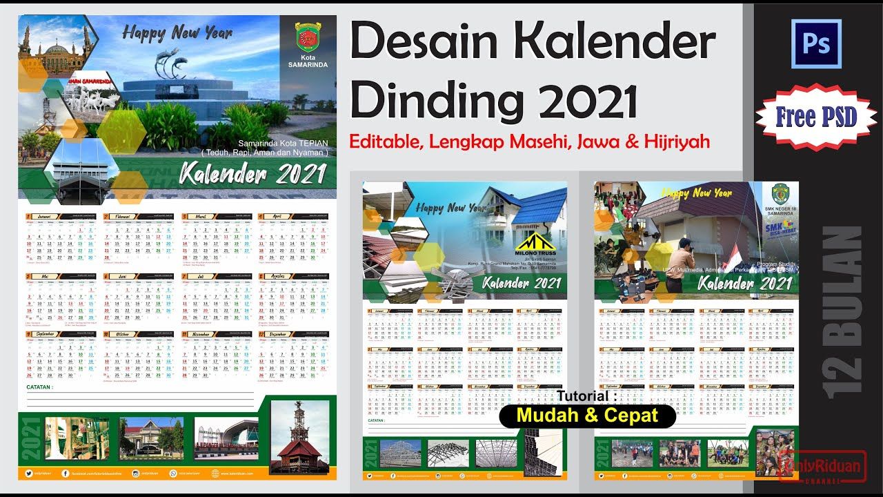 Detail Desain Kalender 2021 Cdr Nomer 28