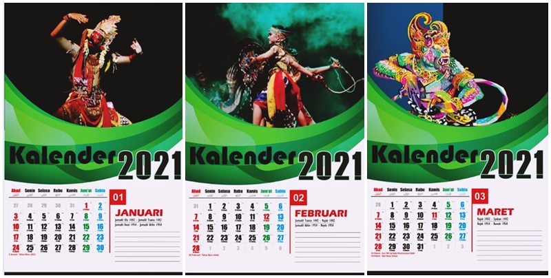 Detail Desain Kalender 2021 Cdr Nomer 33