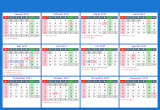Detail Desain Kalender 2021 Cdr Nomer 45
