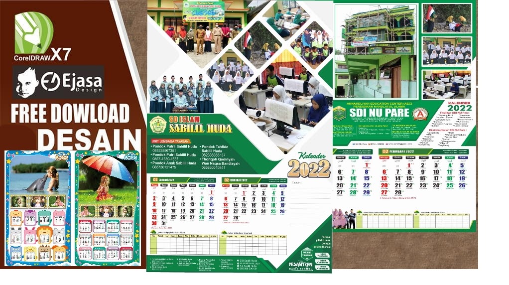 Detail Desain Kalender 3 Bulanan Nomer 4