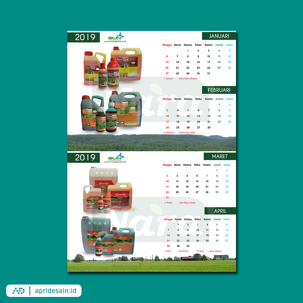 Detail Desain Kalender Elegan Nomer 8