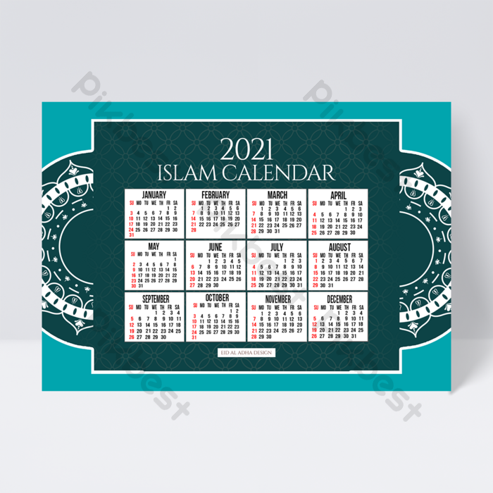 Detail Desain Kalender Islami Nomer 21