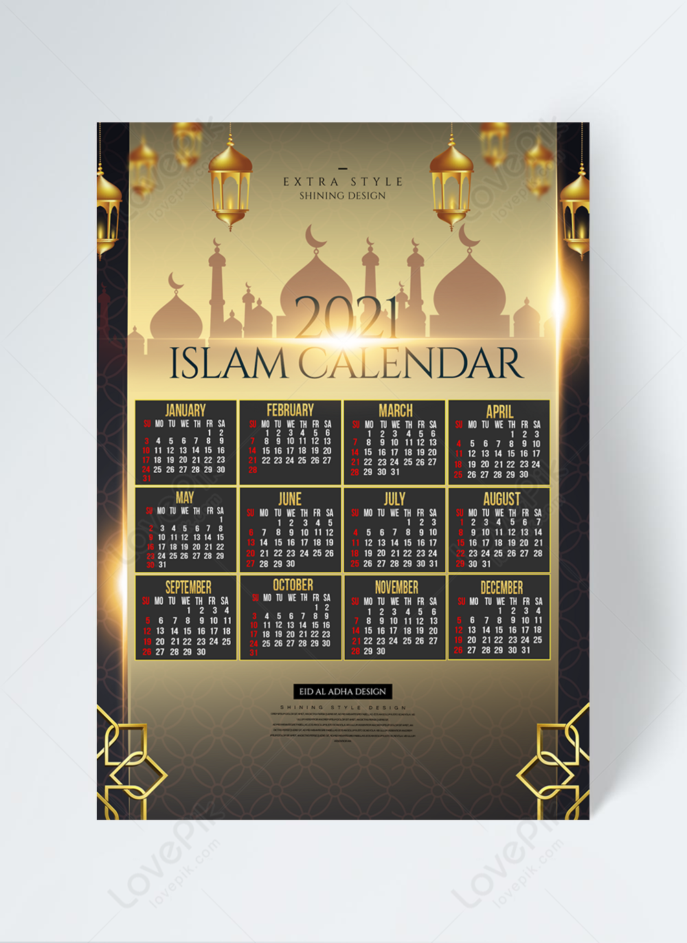 Detail Desain Kalender Islami Nomer 4