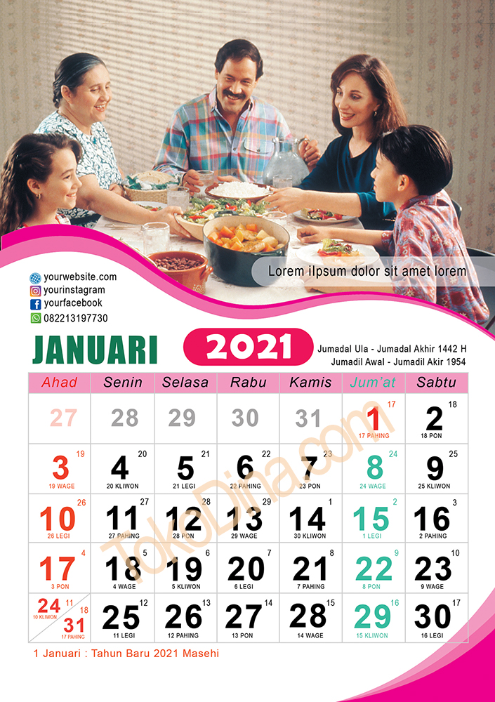 Detail Desain Kalender Keluarga Nomer 15