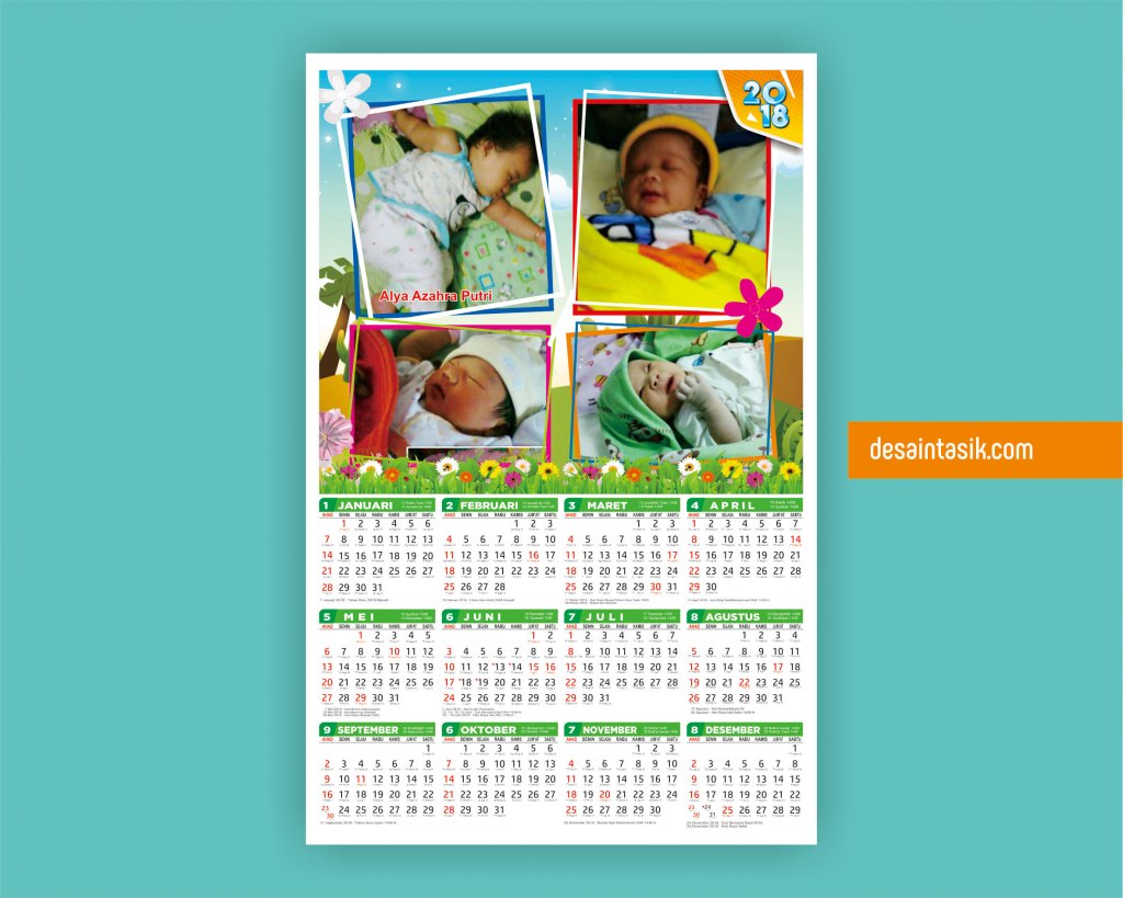 Detail Desain Kalender Keluarga Nomer 3