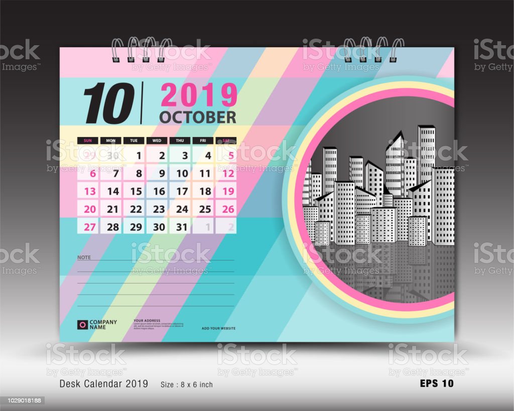 Detail Desain Kalender Meja 2019 Nomer 33