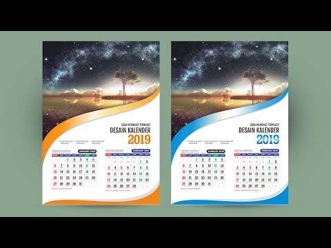 Detail Desain Kalender Meja 2019 Cdr Nomer 12