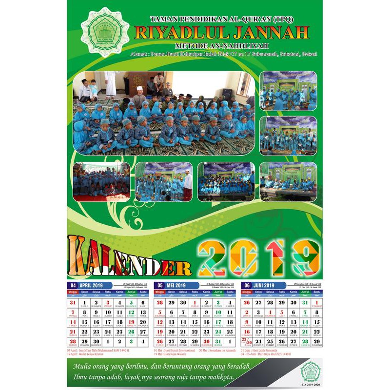 Detail Desain Kalender Sekolah Keren Nomer 33