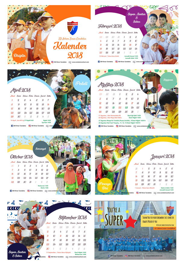 Detail Desain Kalender Sekolah Keren Nomer 5