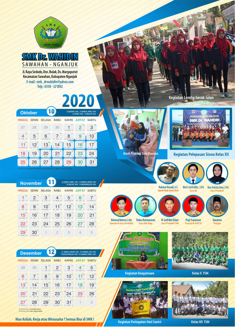 Desain Kalender Sekolah Keren