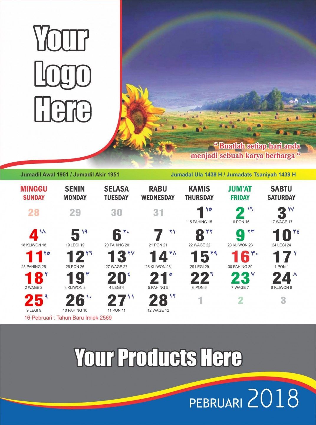 Detail Desain Kalender Unik Nomer 52