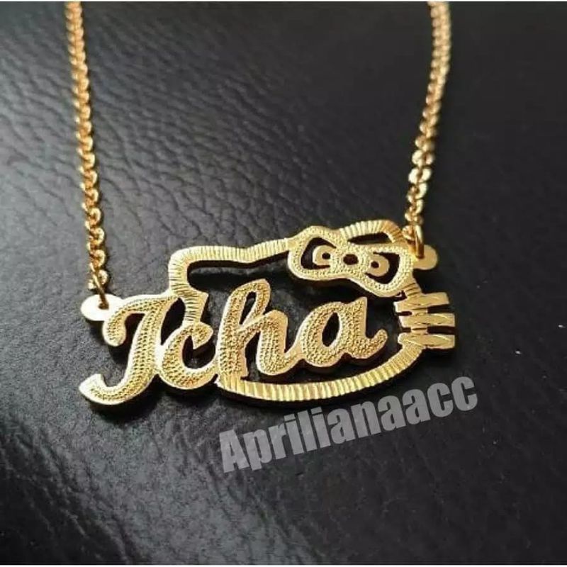 Detail Desain Kalung Nama Nomer 33