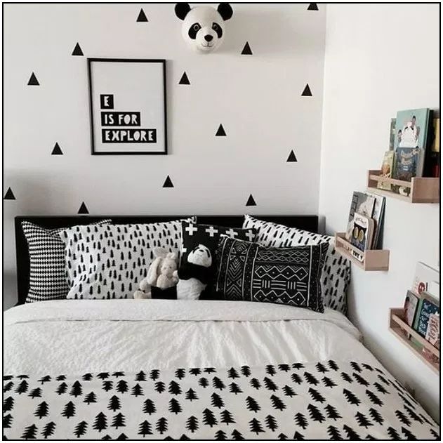 Desain Kamar Gambar Vintage Hitam Putih - KibrisPDR