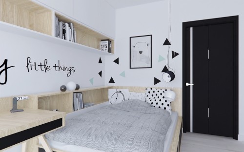 Detail Desain Kamar Hitam Putih Sederhana Nomer 8