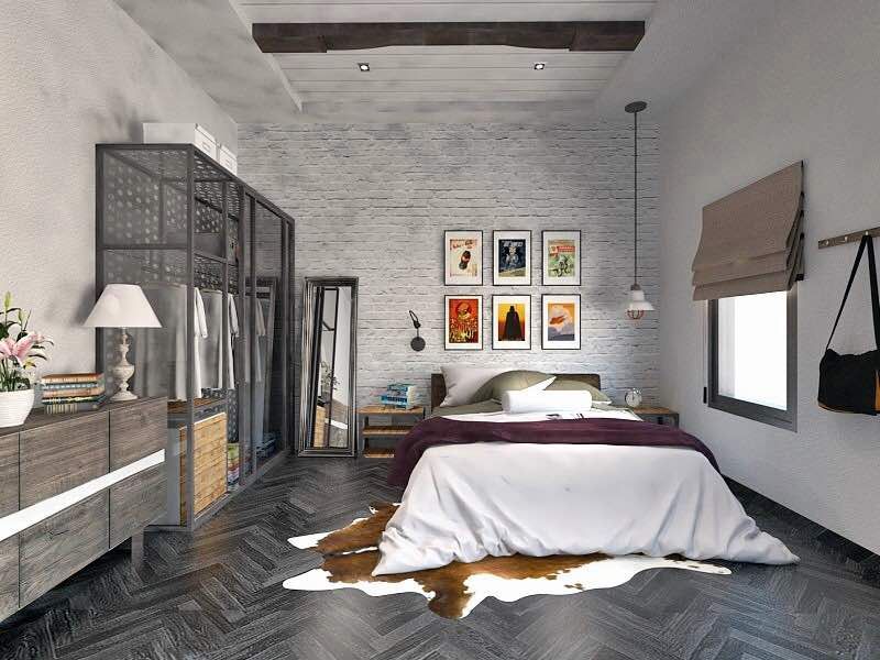 Desain Kamar Industrial - KibrisPDR