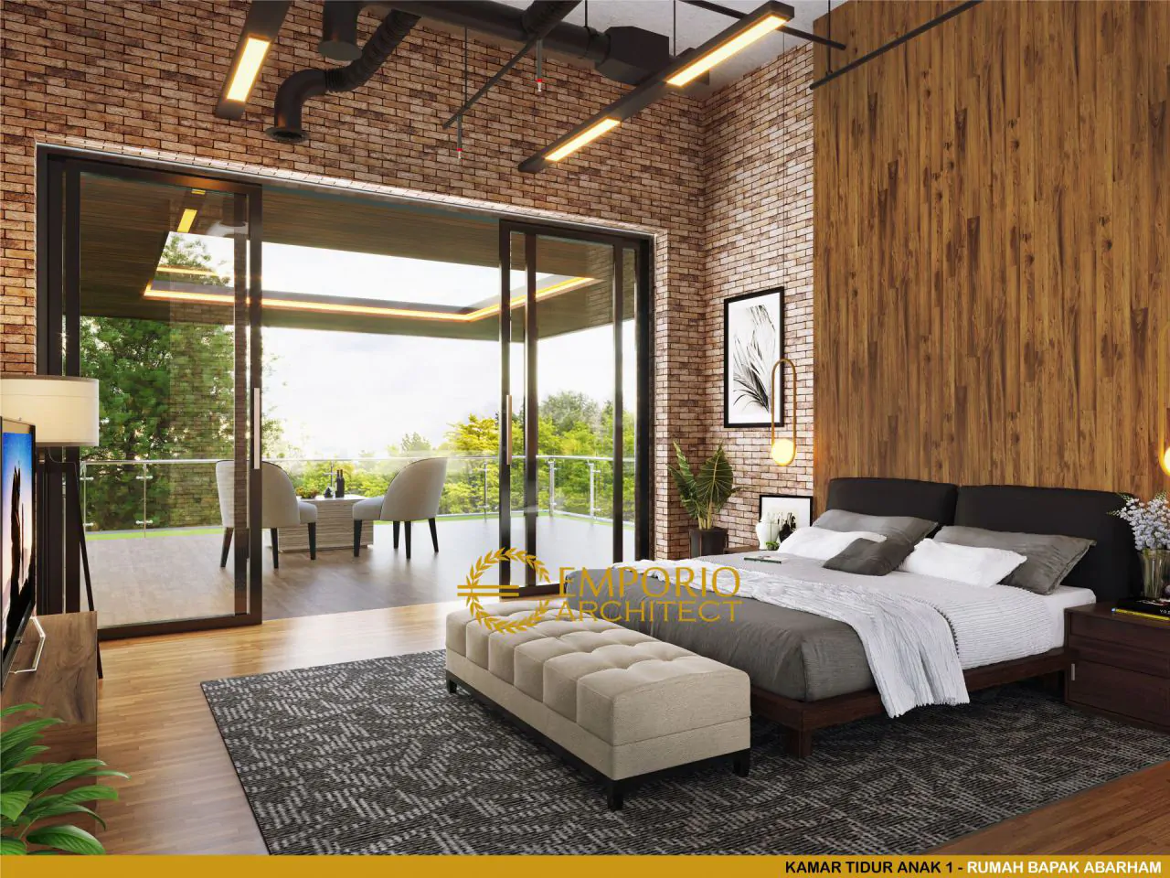 Detail Desain Kamar Industrial Nomer 34