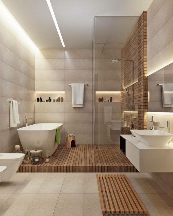 Detail Desain Kamar Mandi Dengan Bathtub Nomer 16