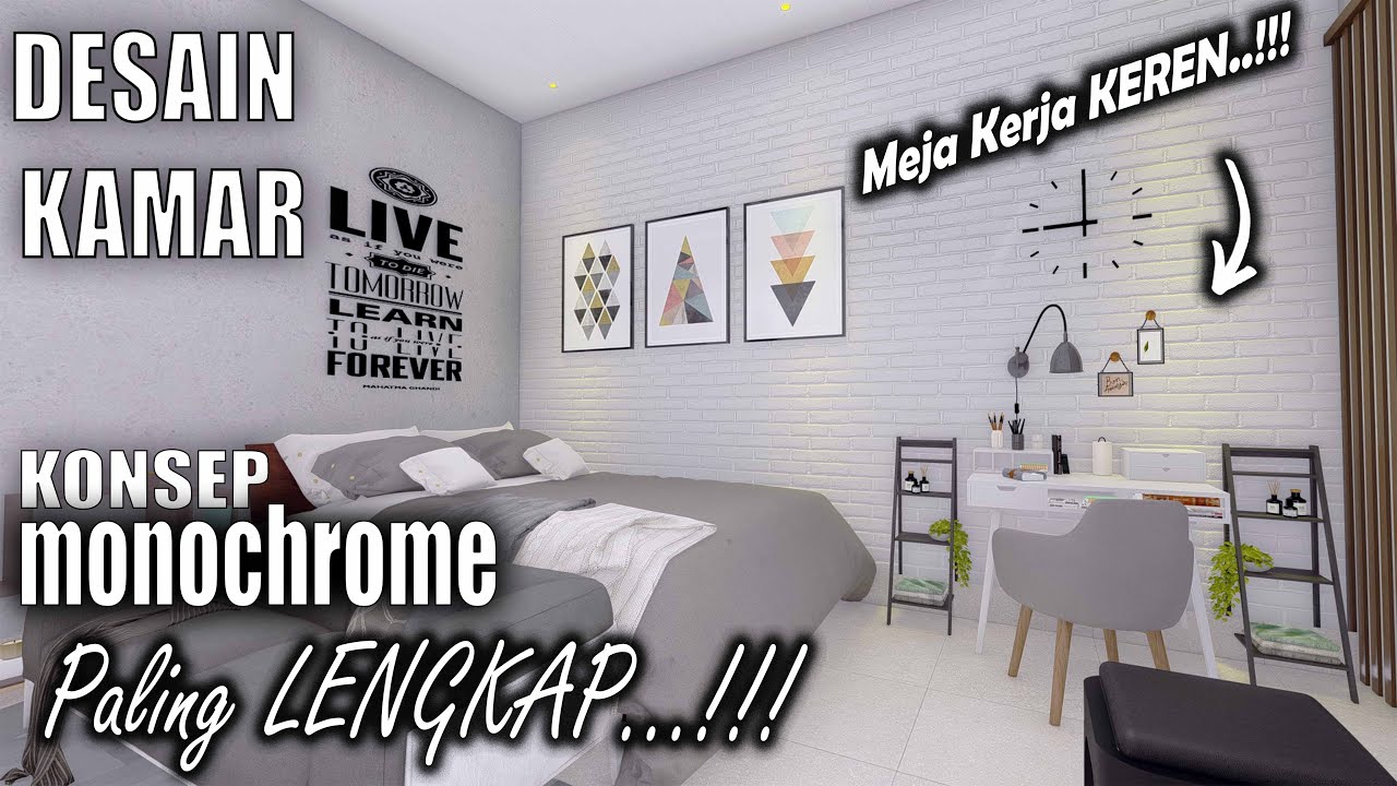 Detail Desain Kamar Monokrom Nomer 49