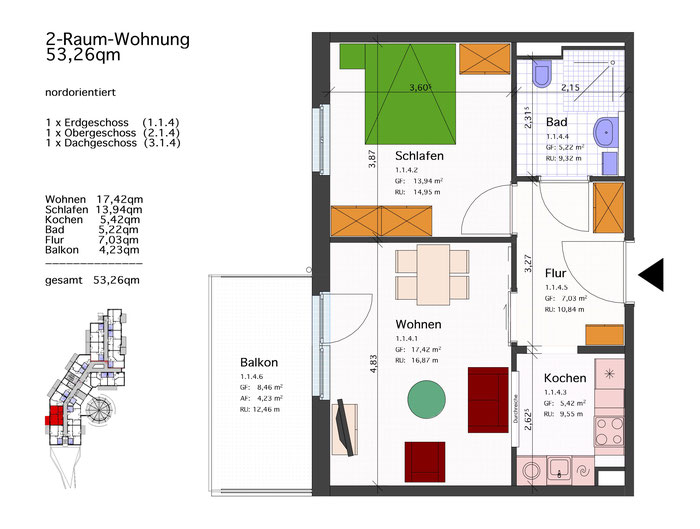 Detail Grundriss Kleine Wohnung Nomer 16